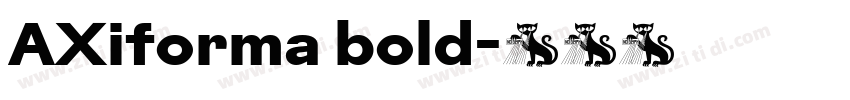 AXiforma bold字体转换